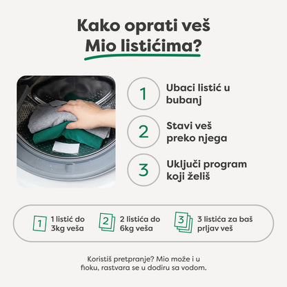 Listići za pranje veša